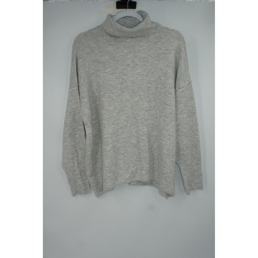 Vince Camuto Sweater Womens Medium Gray Turtleneck Pullover Soft Knit Cozy